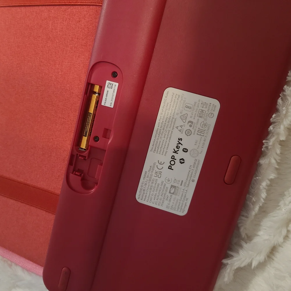 Logitech POP Pink Wireless Mechanical Keyboard and Case
